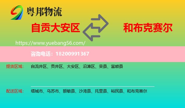 大安區(qū)到和布克賽爾物流